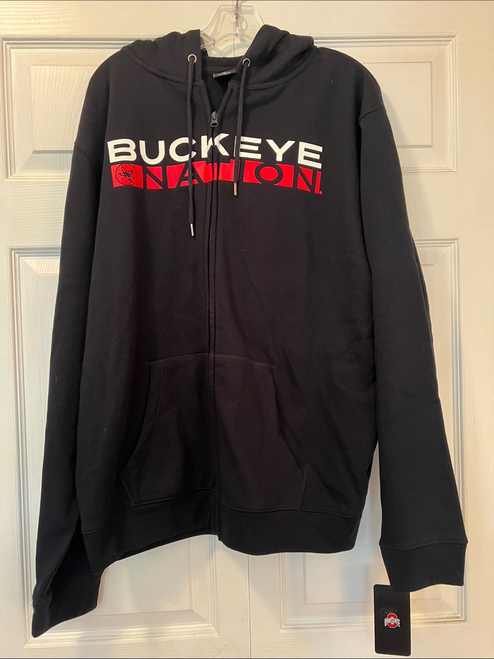 NWT Scarlet & Gray Ohio State University Buckeye Nation Zip-Up Men’s Hoodie